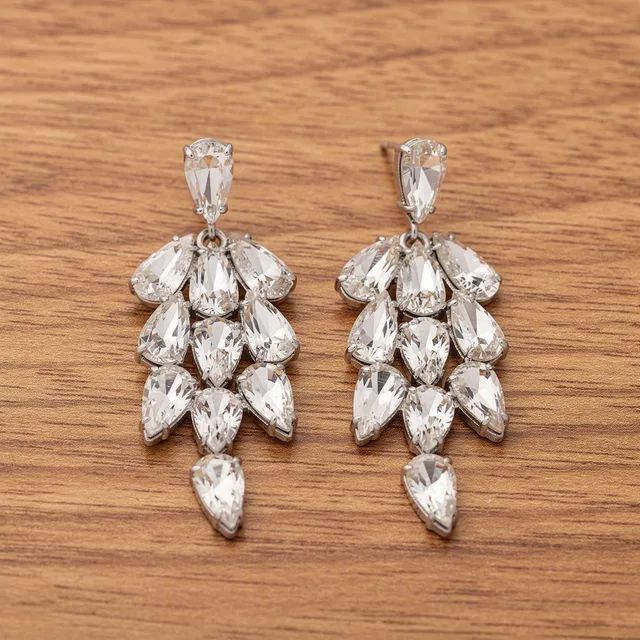 Threadara CrystalFlip Statement Earrings