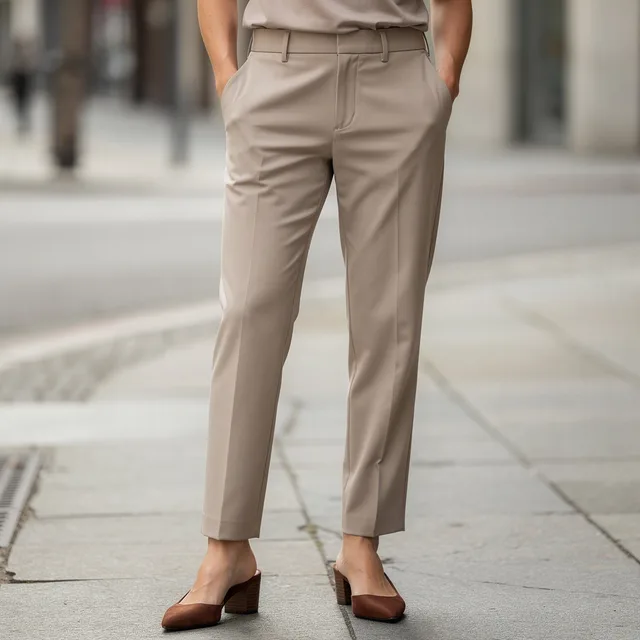 Threadora High-Rise Stretch Taper Pants