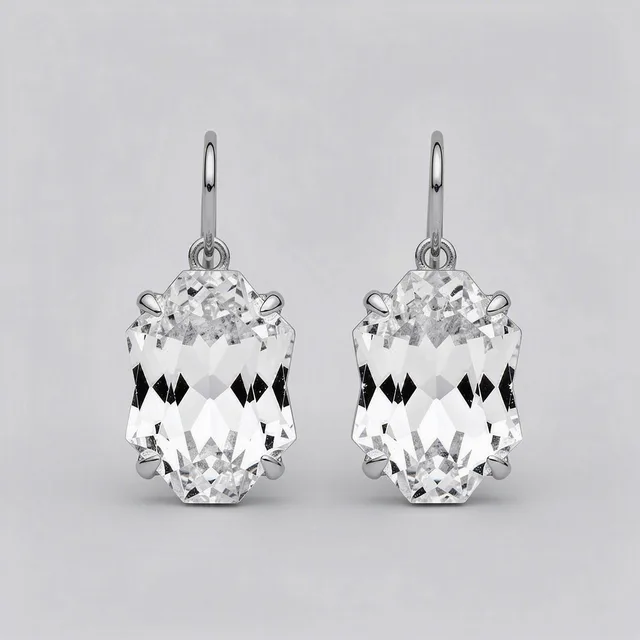 Trinket & Co. Crystal-Cut Statement Earrings