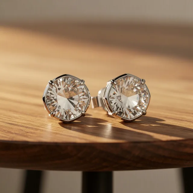 Trinket & Co. CrystalCut Statement Earrings