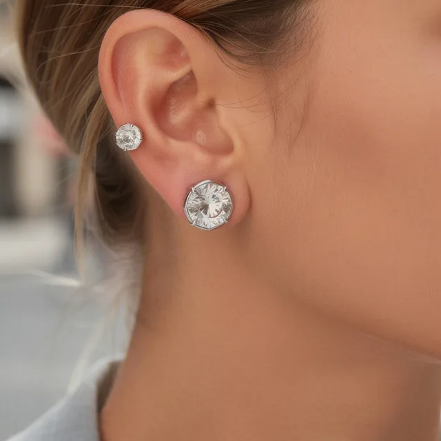 Trinket & Co. CrystalCut Statement Earrings