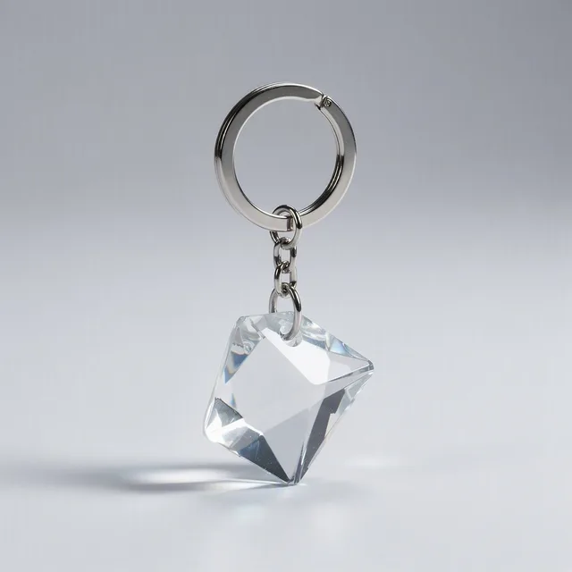 Trinket & Co. CrystalCut Statement Keychain Accessory