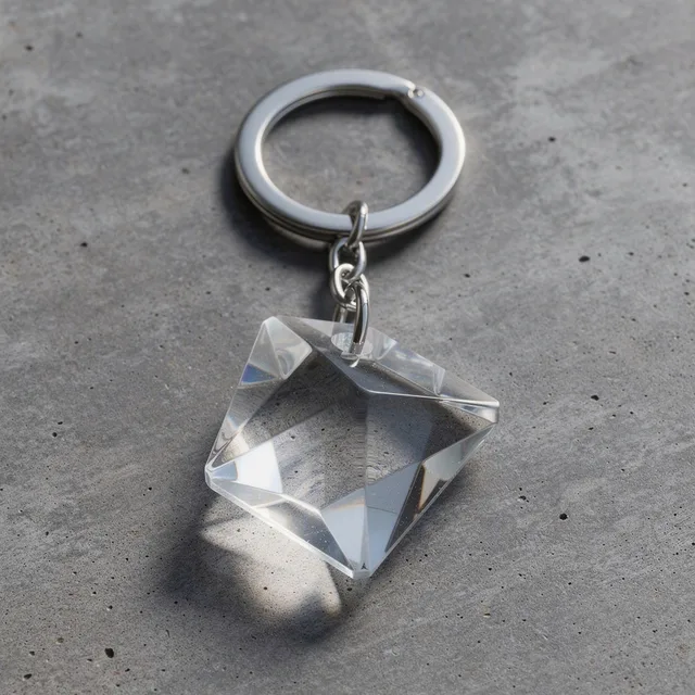 Trinket & Co. CrystalCut Statement Keychain Accessory