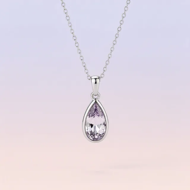 Trinket & Co. CrystalDusk Drop Necklace