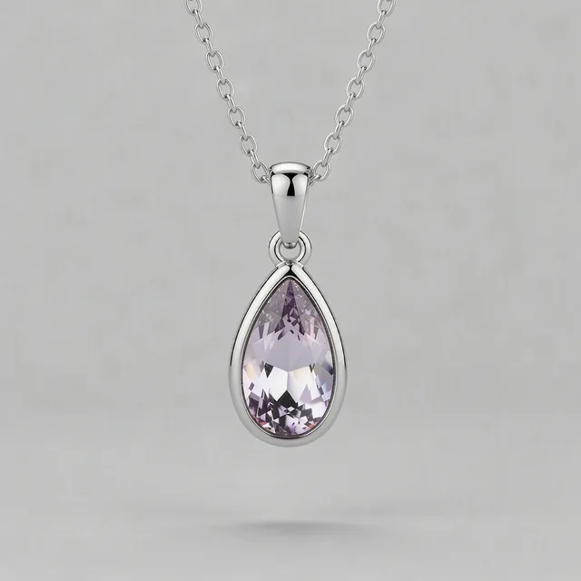 Trinket & Co. CrystalDusk Drop Necklace