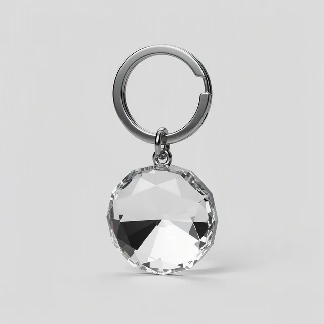 TrinketCo CrystalCut Statement Keychain