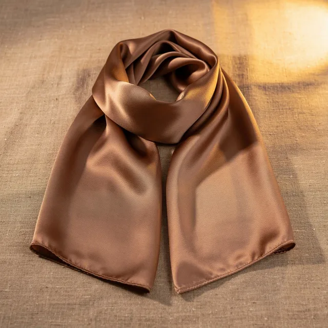 VelloraGlow Satin Wrap Scarf