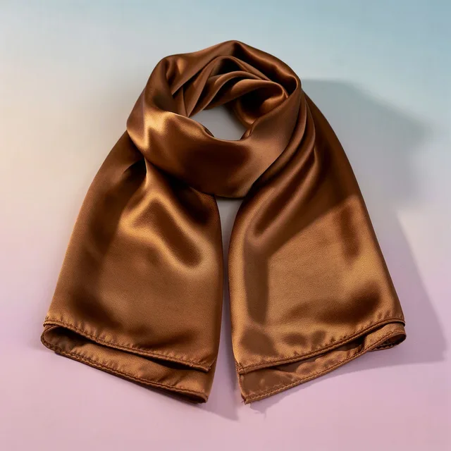 VelloraGlow Satin Wrap Scarf