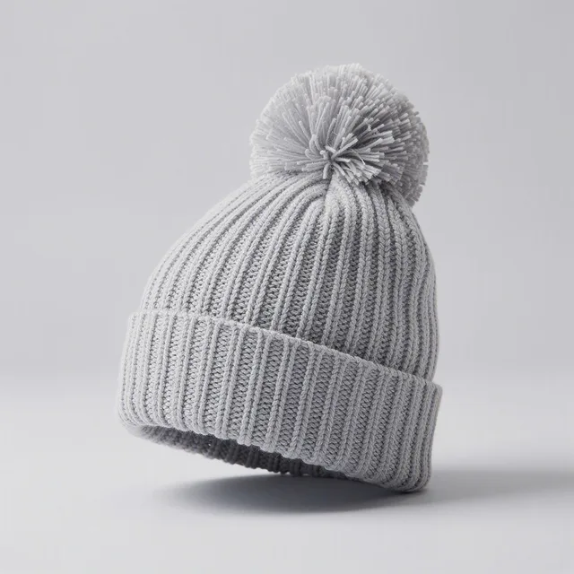 Veloria AiryWeave Beanie With Pom