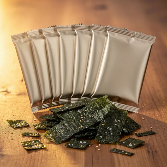 Verdant Fold Seaweed Snack Crisps